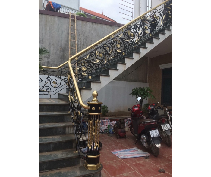 Cầu thang sắt nghệ thuật châu Âu MDSCA 17